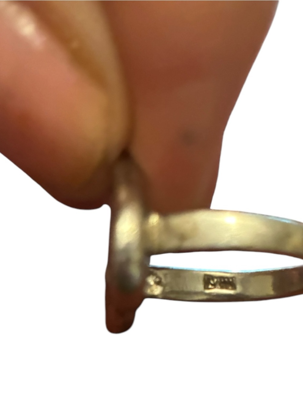 Vintage Vargas Signed 925 Sterling Silver Open Heart Ring Size 7 - Picture 7 of 15